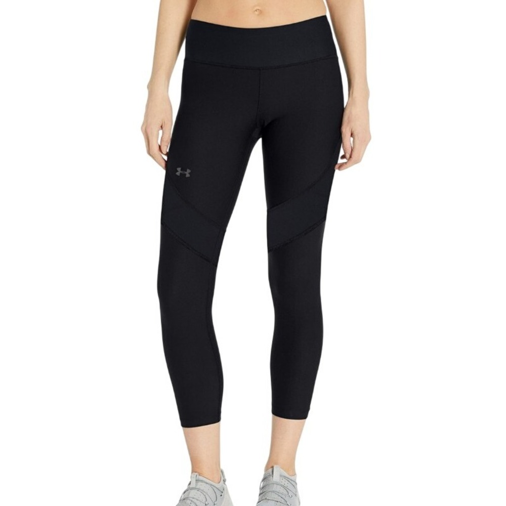 UNDER ARMOUR NWT Women's‎ XS Black Vanish Crop Leggings UA HeatGear Compression